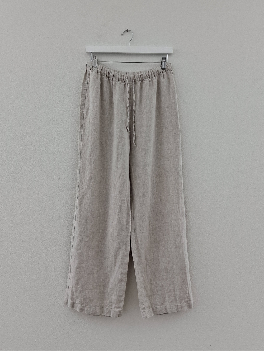 Reformation Olina Linen Pant In Oatmeal - Picture 15 of 16
